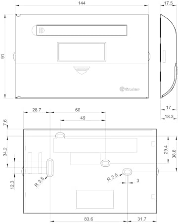 Finder Cronotermostato Digitale Chrono Slide 1C.61 Next - 24 Cursori Lineari Programmazione Ora per Ora - Tasti Capaciti